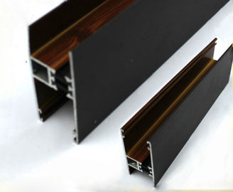 Το τετραγωνικό/στρογγυλό ξύλο τελειώνει το μαύρο χρώμα σχεδιαγραμμάτων αλουμινίου για το οικοδομικό υλικό