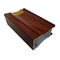 6063 υψηλός στιλπνός σχεδιαγράμματος πορτών αλουμινίου εκτύπωσης μεταφοράς χρώματος σιταριού δρύινου ξύλου για την οικοδόμηση